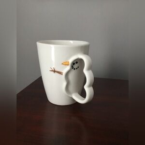 2003 Starbucks Barista White Snowman Mug